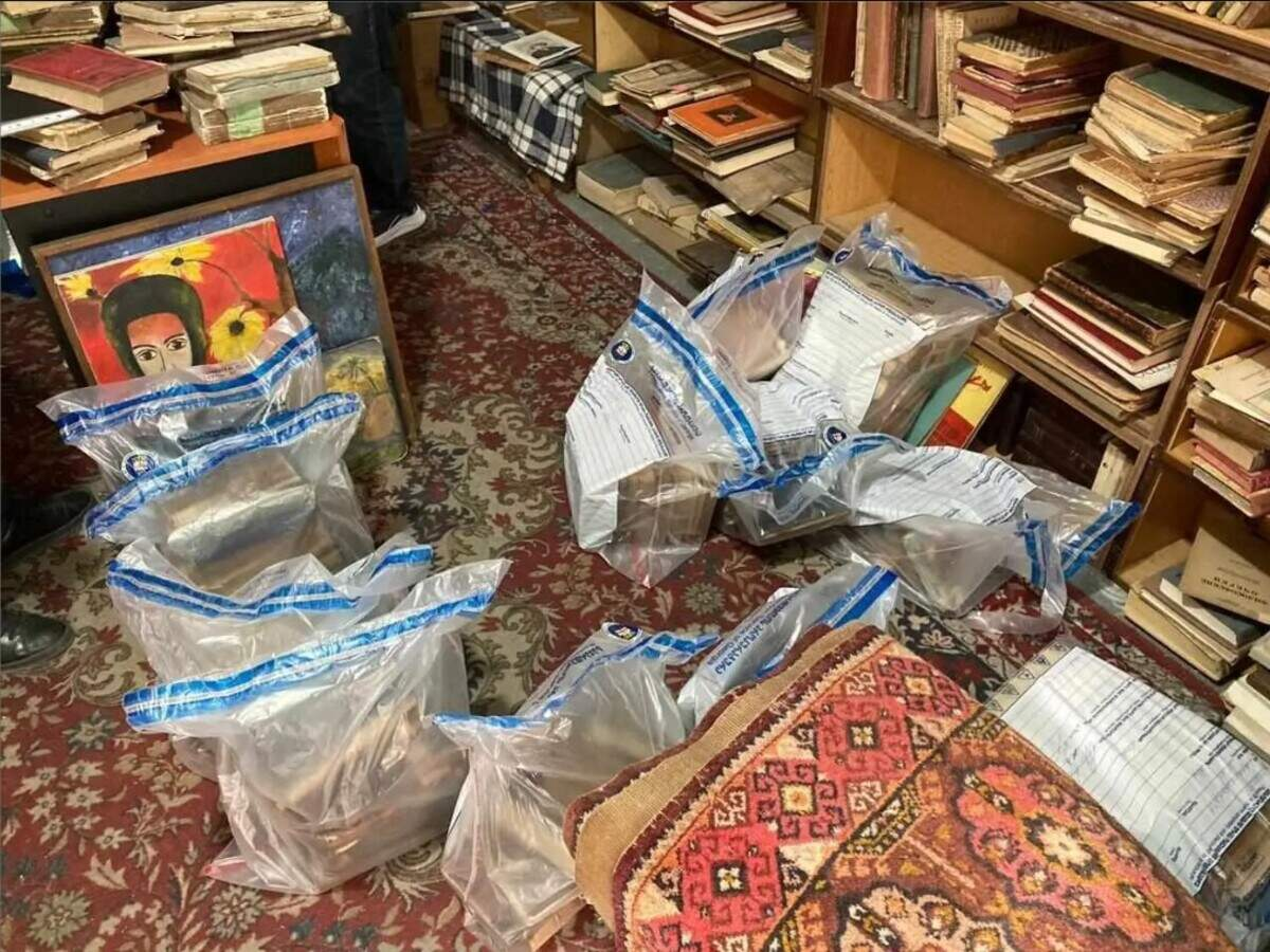 Rare books in a library