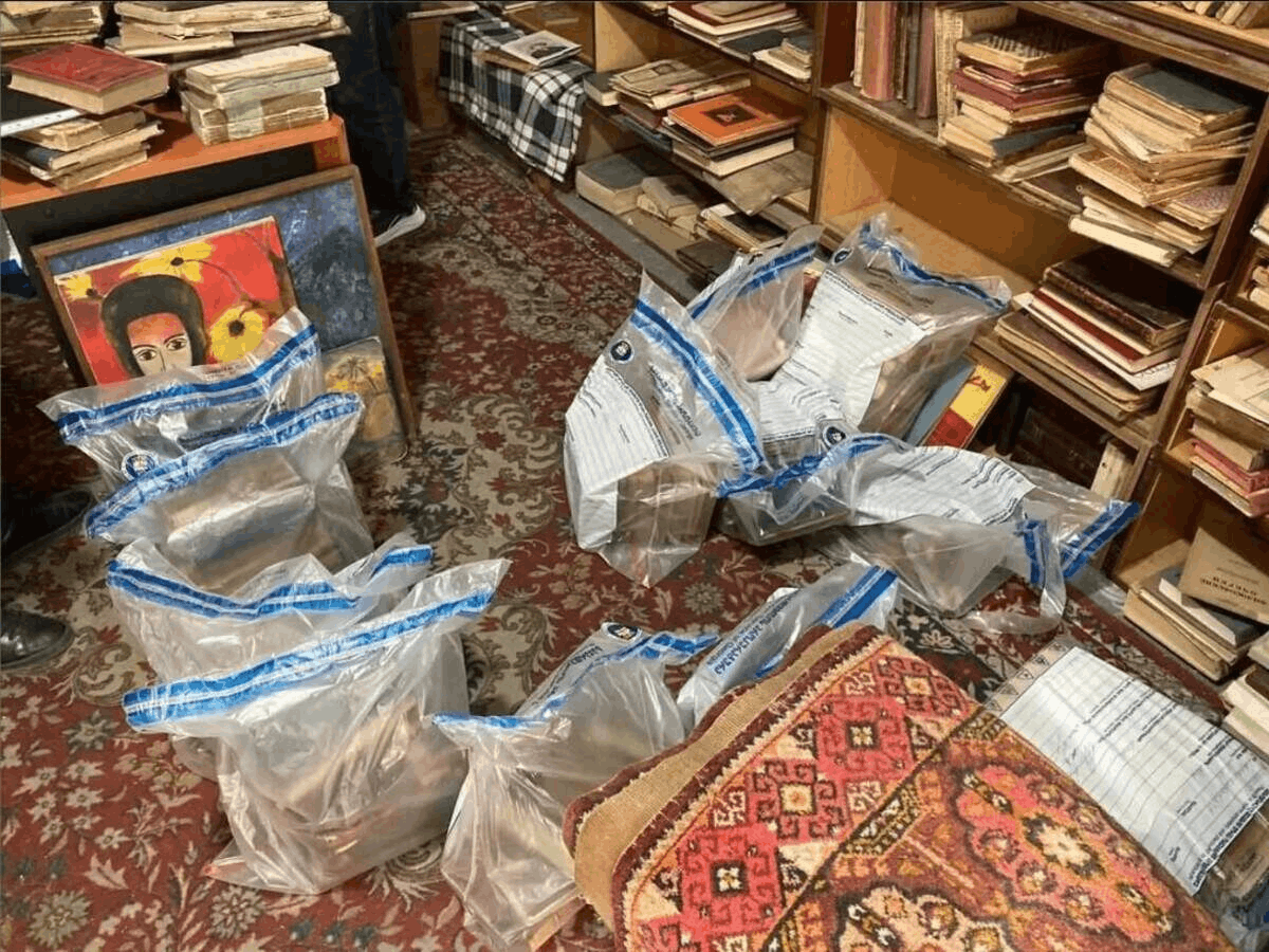 Rare books in a library
