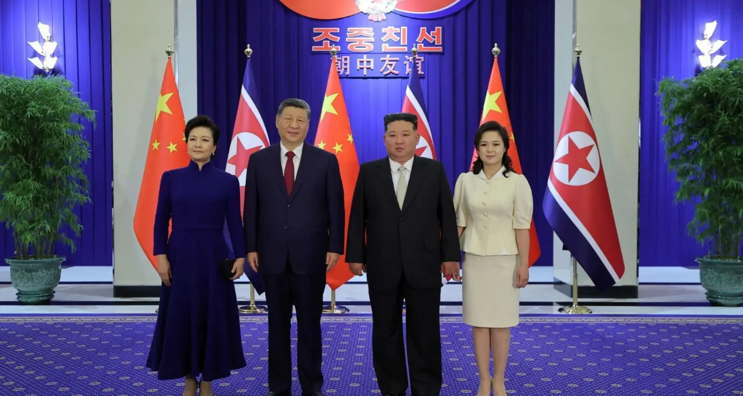 Chinese and North Korean leaders meeting