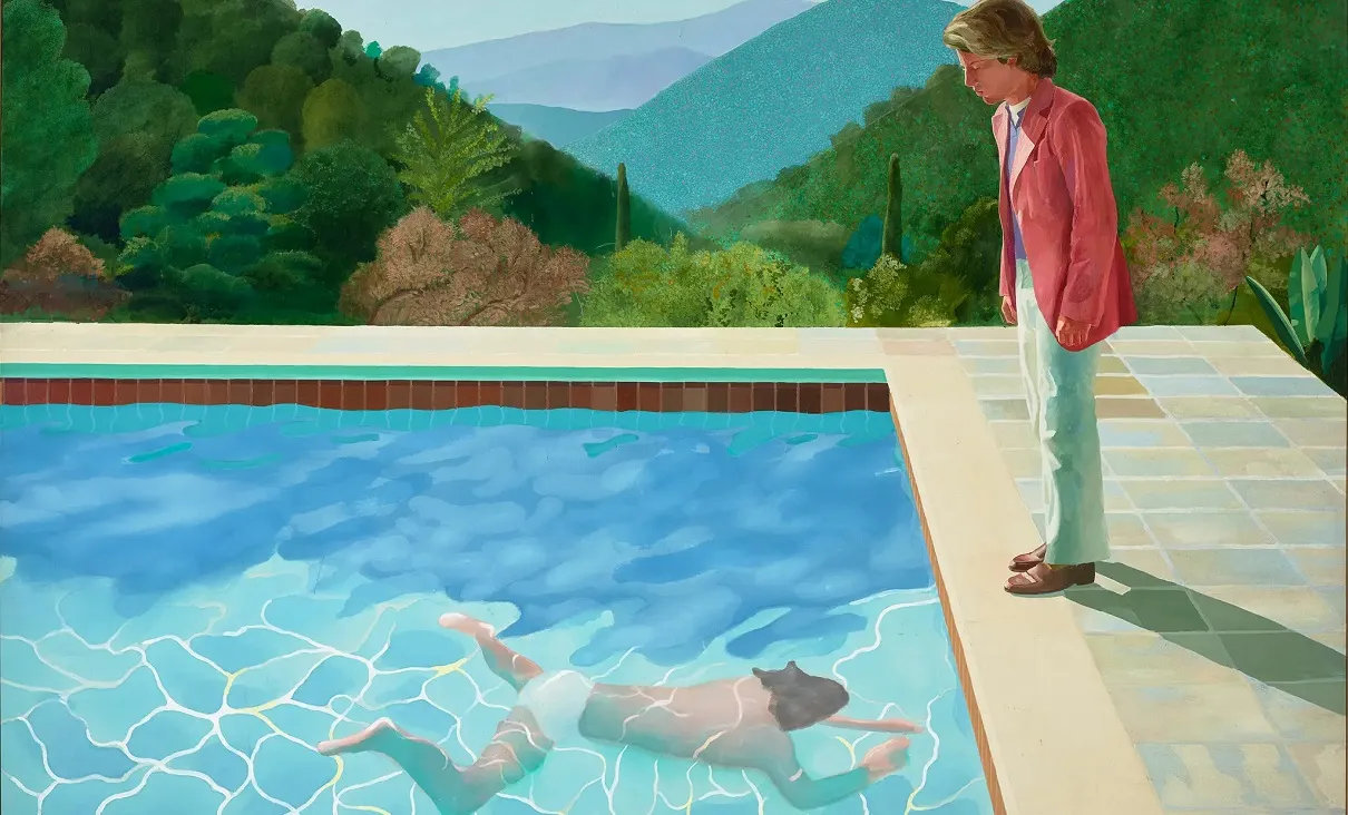 Artwork by British artist David Hockney