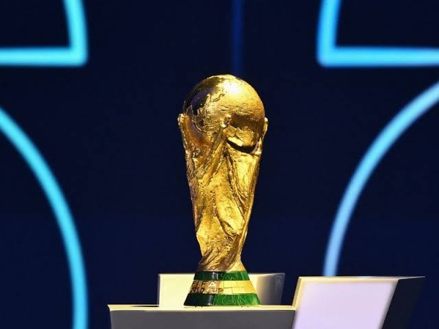 FIFA World Cup football stadium and fans