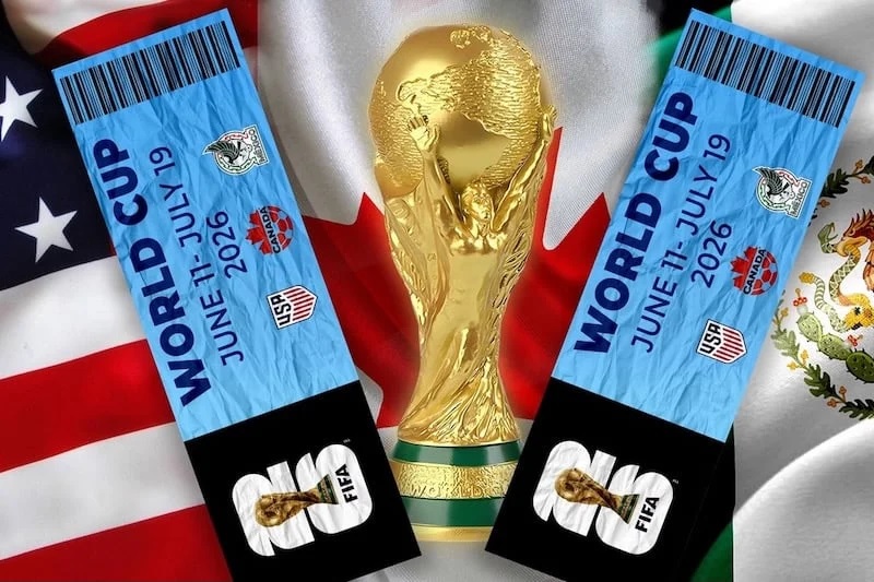 FIFA World Cup football stadium and fans