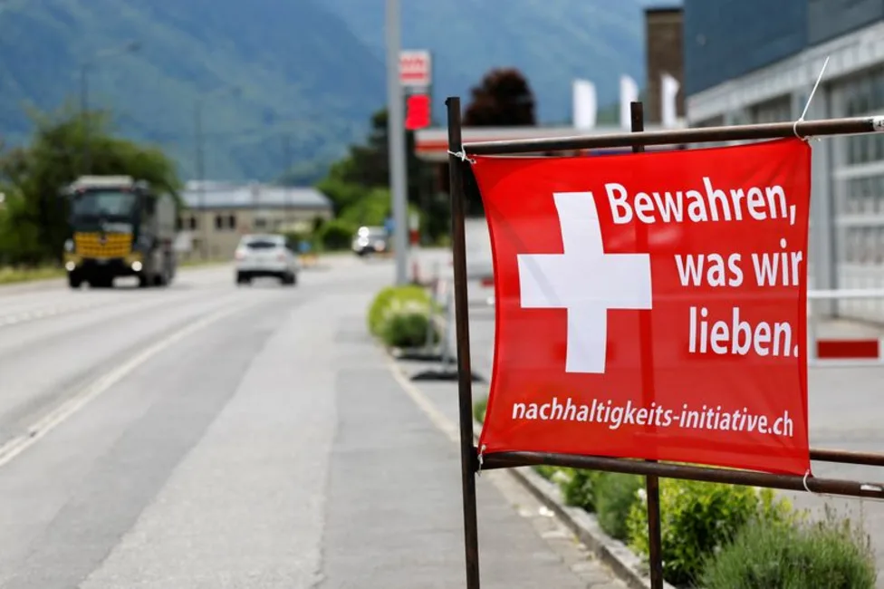 Switzerland landscape and urban development